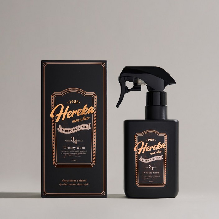 헤레카 패브릭퍼퓸, 위스키우드향 섬유 향수 드레스퍼퓸 섬유스프레이, 1개, 250ml, 위스키우드향 헤레카 패브릭퍼퓸, 위스키우드향 섬유 향수 드레스퍼퓸 섬유스프레이, 1개, 250ml, 위스키우드향
