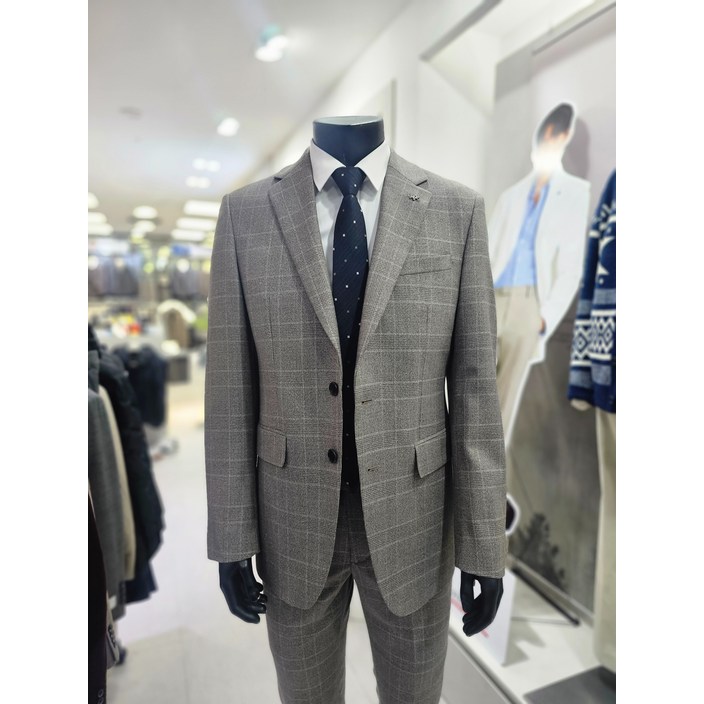 파렌하이트 F/W 멜란지그레이 멀티 글렌체크 레귤러핏 정장F2337GYM_BP