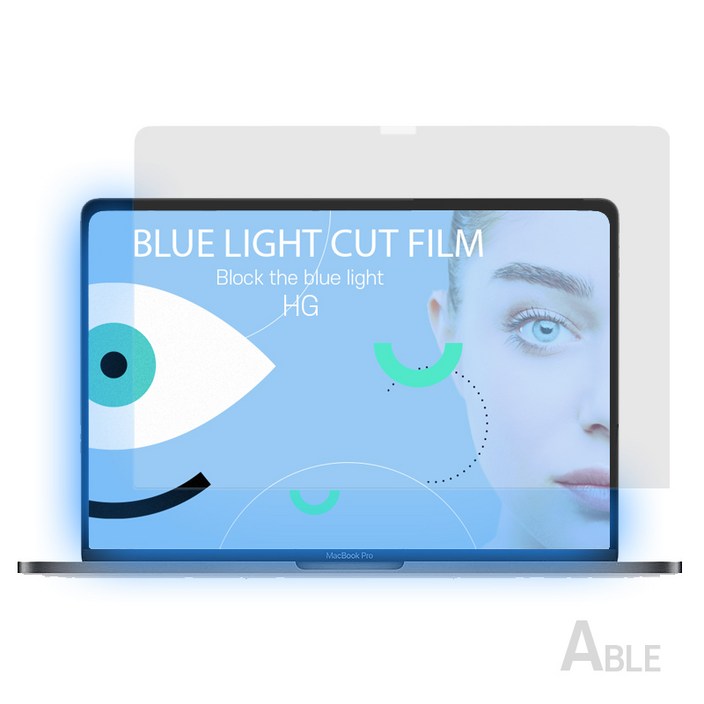 그램 14Z90P-GA76K 블루라이트차단 액정보호필름 고광택 LG 노트북 필름, 1개