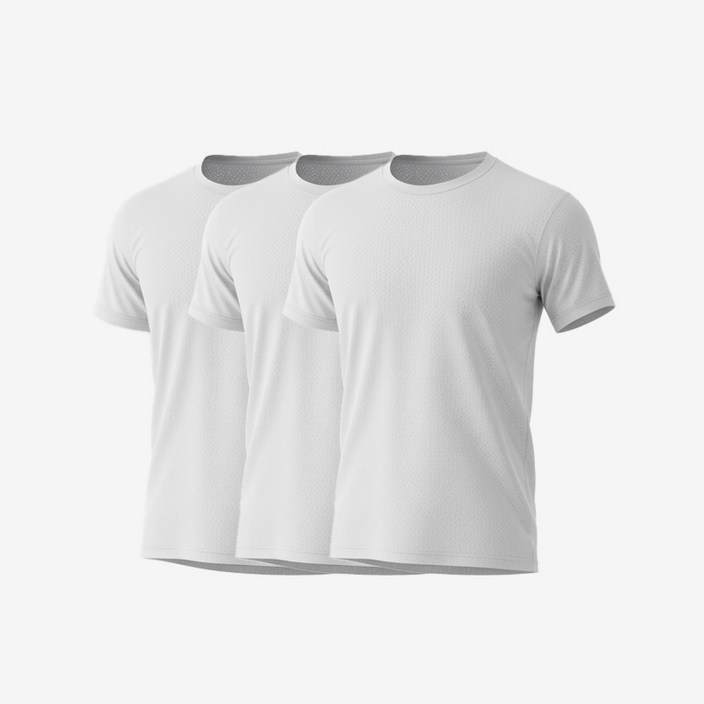 팀메이커 반팔티 3p 라운드 드라이 기능성 남성 반팔 무지