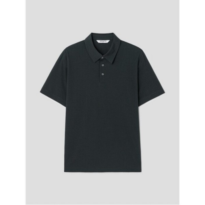 로가디스삼성물산 로가디스 코튼 혼방 스퀘어조직 반팔 칼라넥 티셔츠  그린 RY5442P70M