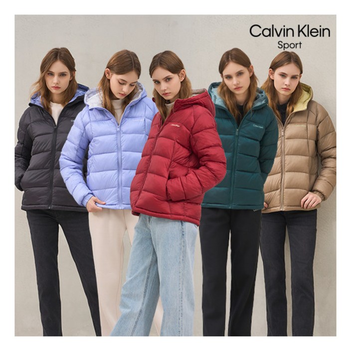 [캘빈클라인스포츠] 25FW 여성 스펙트럼 패딩 점퍼