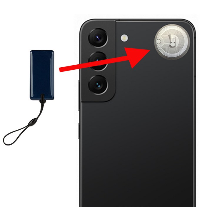 모두키 CUID 스티커형 카드키 복사 RFID NFC 태그 공동현관 음식물쓰레기 분실방지, 1개, 2 스마트폰 부착형