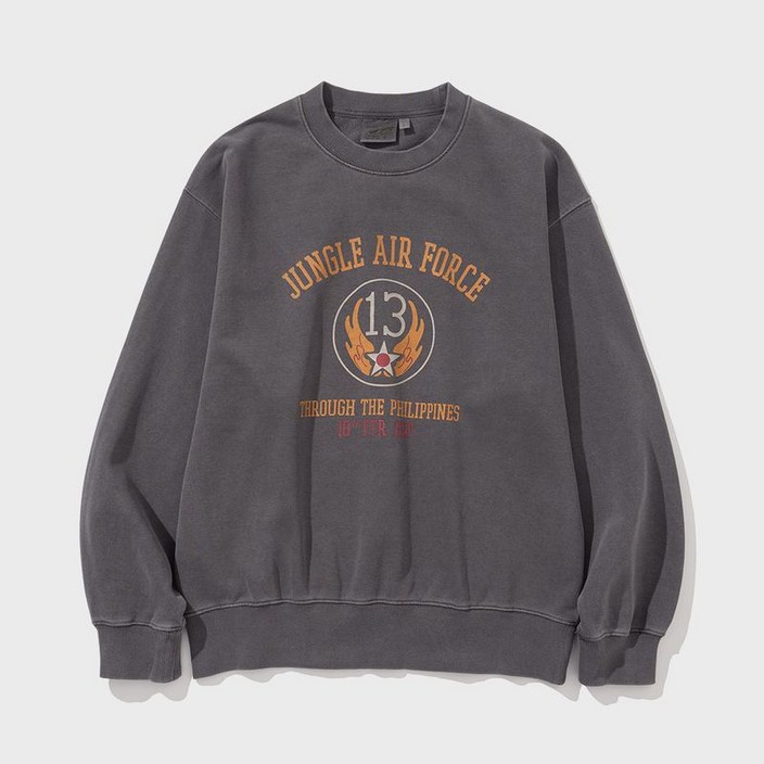 유니폼브릿지 jungle air force sweatshirt pigment charcoal
