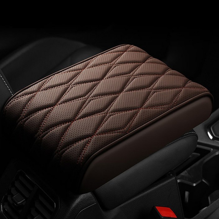 듀얼 다이아 패드 콘솔쿠션 팔걸이쿠션 3D 메모리폼 5CM 나파가죽 콘솔박스 팔꿈치 장거리 00768