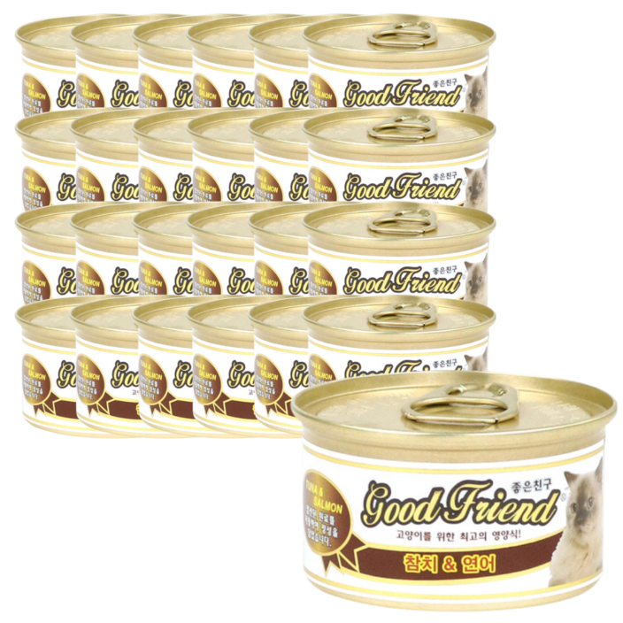 굿프랜드 참치연어 85g x 24개 고양이캔