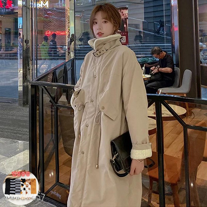TIYANY 여성용 겨울 무스탕 코트 롱자켓 롱후리스 양말 증정 TIYANY 여성용 겨울 무스탕 코트 롱자켓 롱후리스 양말 증정