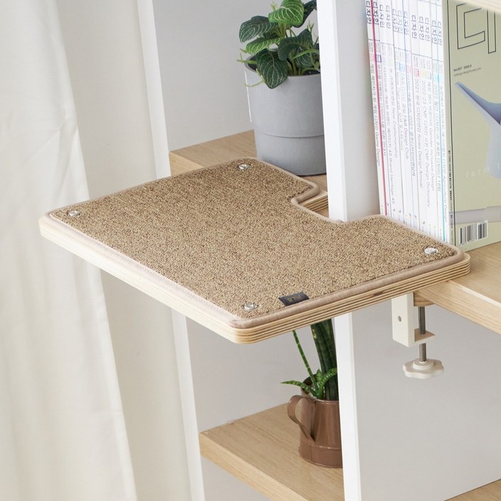 요기냥 원목 책장 고양이 선반