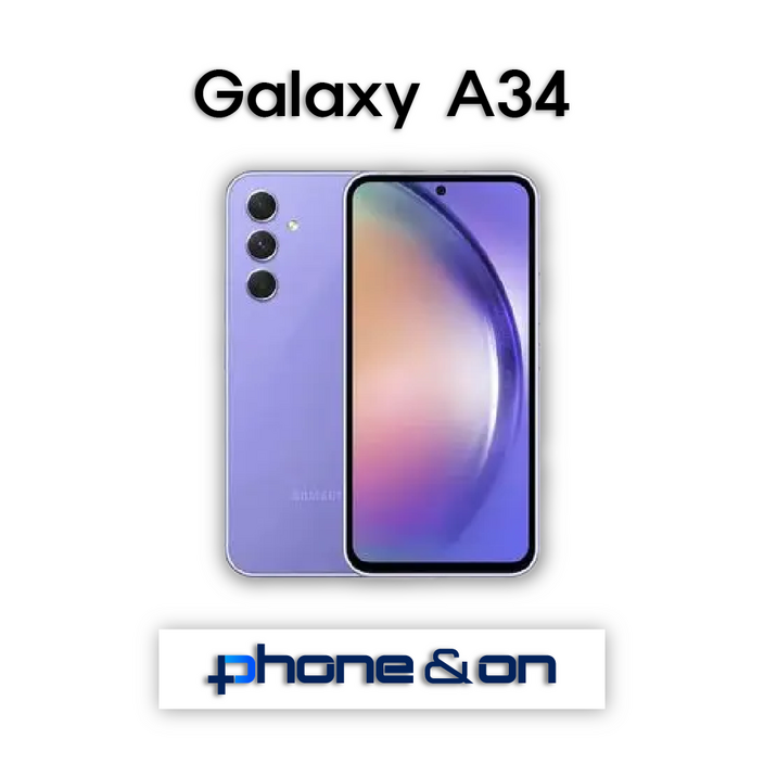 SMA346 갤럭시A34 128GB 미사용 공기계 새제품 알뜰폰 통신3사 모두이용가능