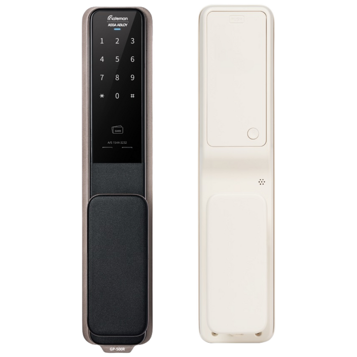 [게이트맨] GP-500RC 크림색상 게이트맨 푸시풀도어락 1초잠김 디지털도어락-인증점, 방문설치, GP-500RC