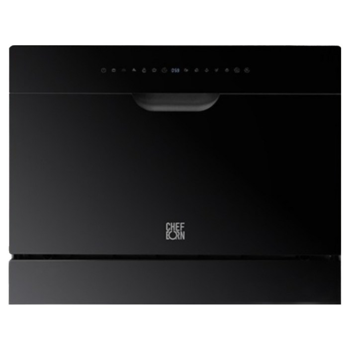 쉐프본 워시폴8블랙라벨 무설치 무타공 식기세척기 6인용, 고객직접설치, WQP6-8204V1, 블랙