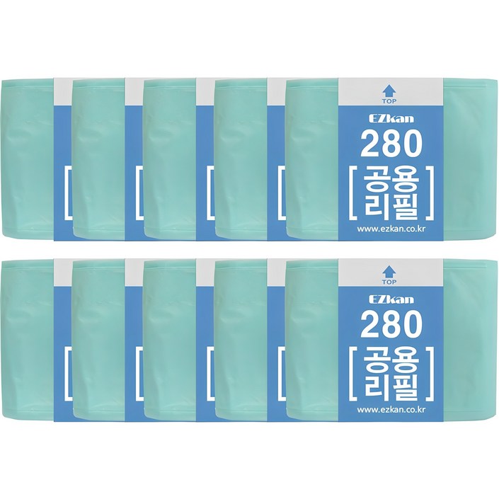 이지캔 매직 공용 리필 280 기저귀쓰레기봉투, 10개