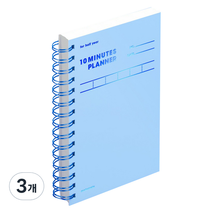 모트모트 컬러칩 텐미닛 플래너 HALF YEAR, 세레니티, 3개
