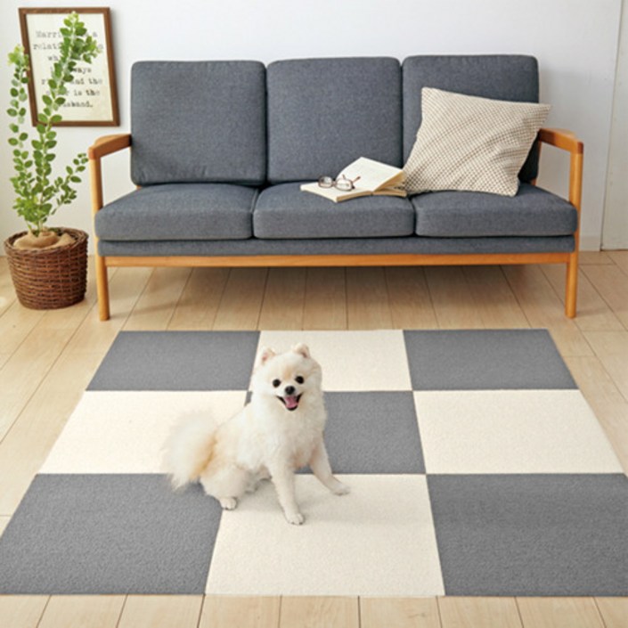 도톰매트 반려동물 미끄럼방지 매트, 그레이, 10개