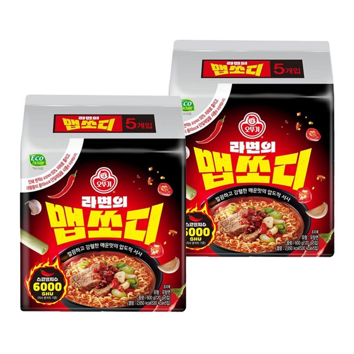 오뚜기 라면의 맵쏘디 120g, 10개