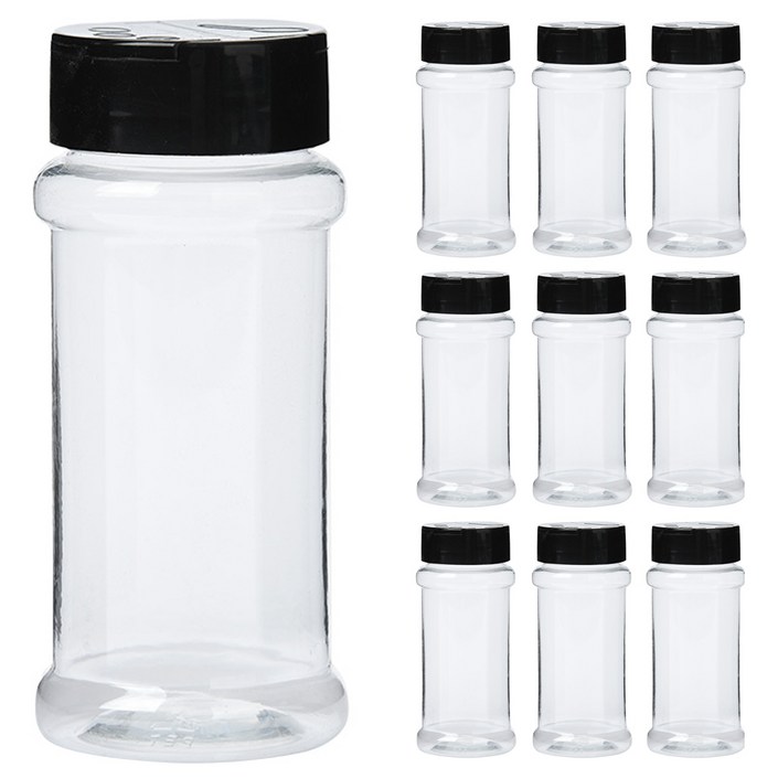 인블룸 투카인즈 페트 양념통 블랙, 100ml, 10개