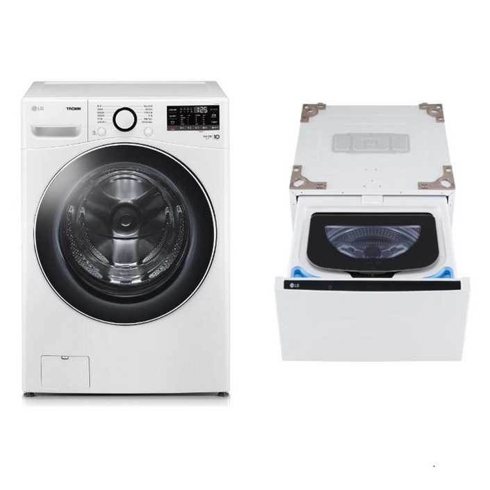LG전자 트롬 세탁기  트윈 미니워시 세트 F24WDWPX 24kg  4kg 방문설치