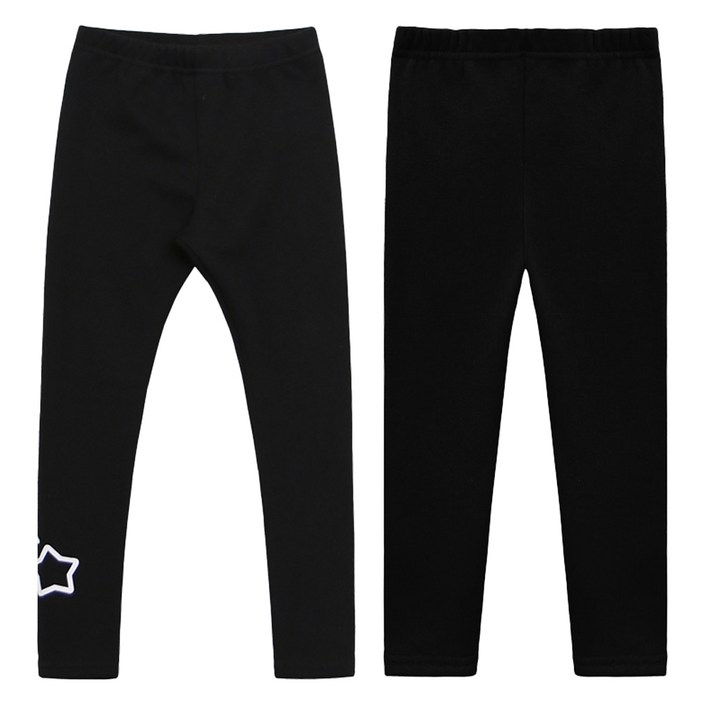 유라비 아동용 스타 라비 밍크 퍼 레깅스 2p