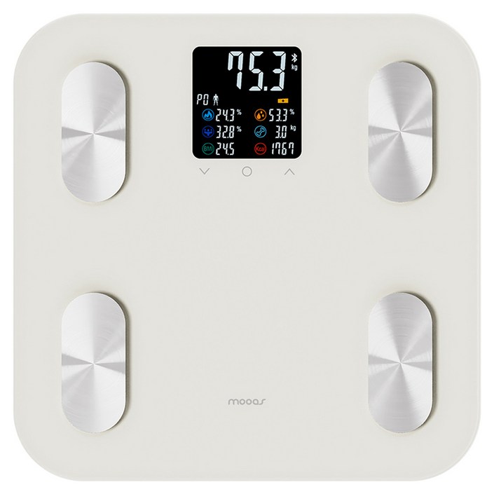 무아스 스마트 헬스케어 LCD 체지방 체중계 프로