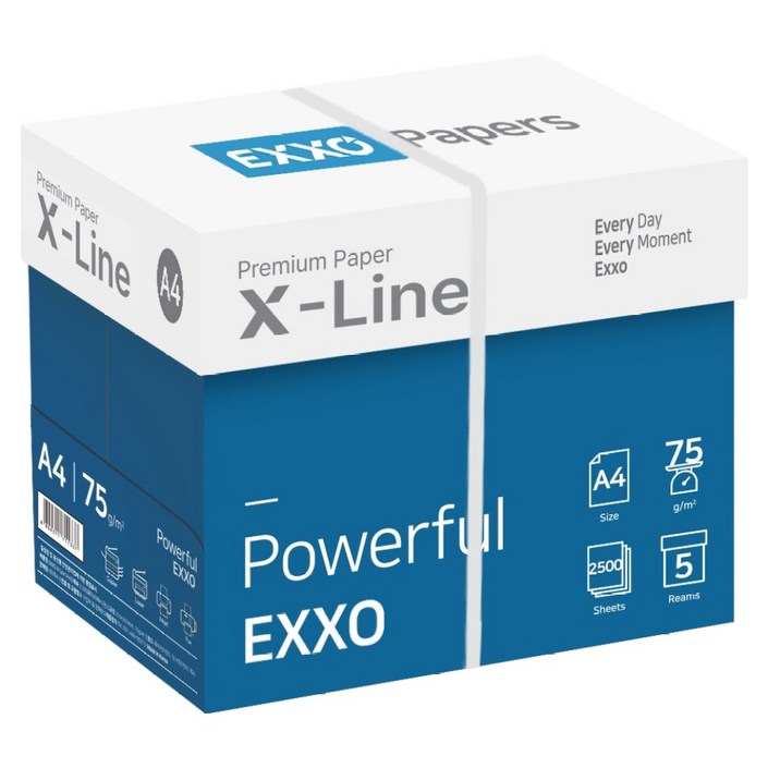 엑소 엑스라인 복사용지 75g, 2500개, A4