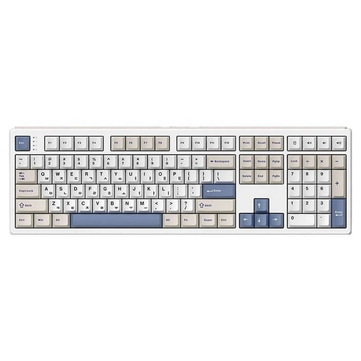 아콘 유무선 8K 게이밍 키보드, KTT저소음블루, Archon F1 PRO MAX, 블루오션