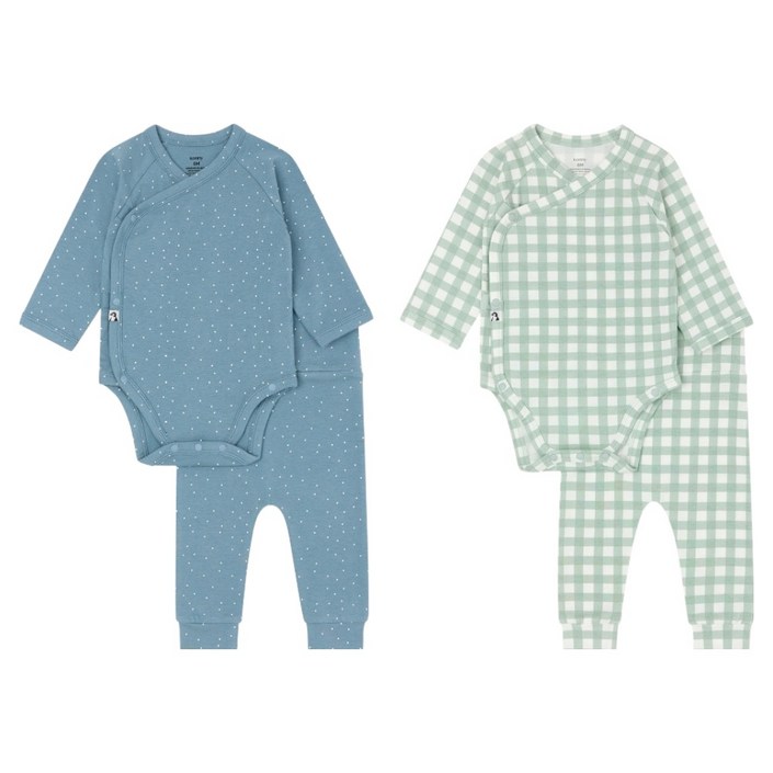 코니 신생아용 밤부 바디수트  레깅스 2종 세트