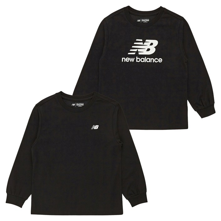 뉴발란스키즈 NK9BFB398U ESSENTIAL 긴팔 티셔츠 2종 세트