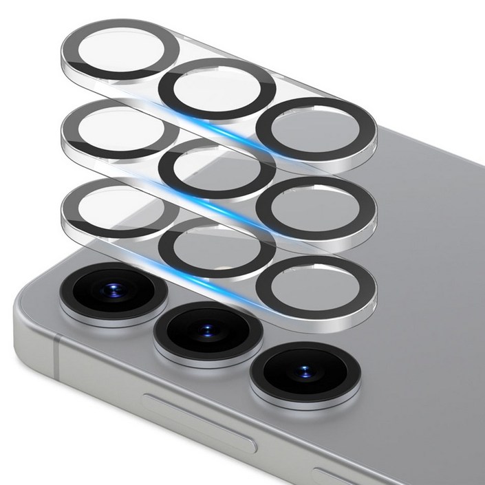 지에스비케이스 후면 카메라 렌즈 풀커버 강화 유리 보호 필름, 1세트