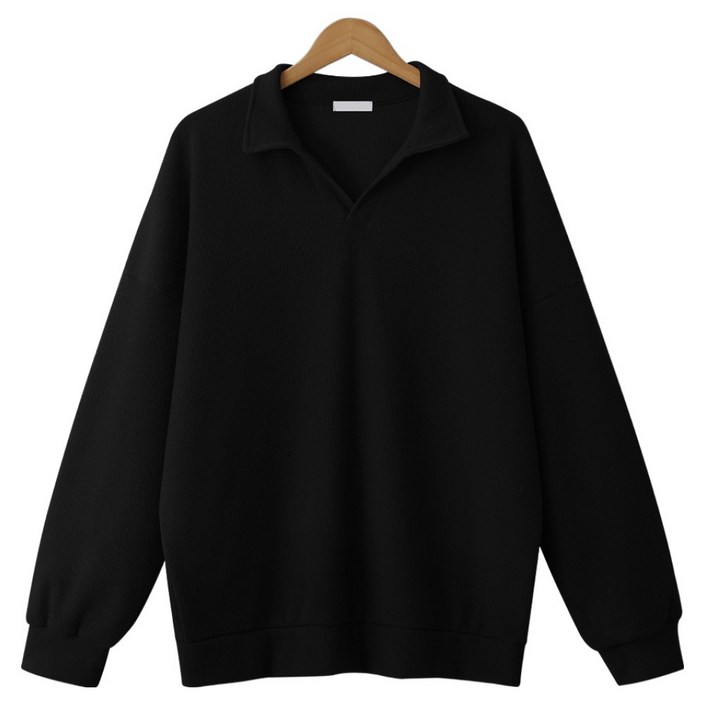 엠엔씨 쫀쫀스판 오픈카라 긴팔티 MDIT192LW