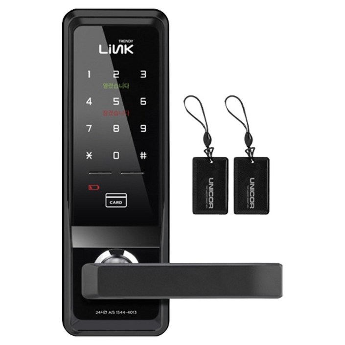Link 트렌디플러스 무타공 손잡이 있음 도어락