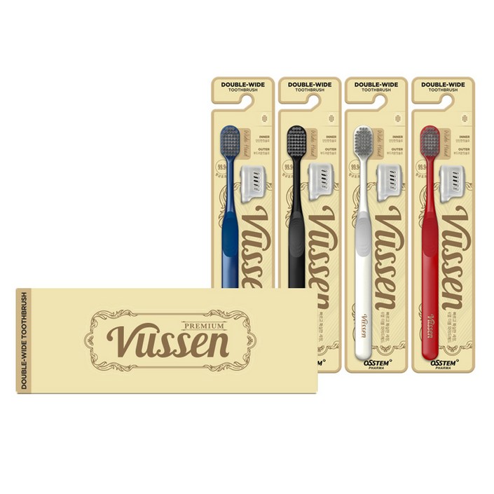 뷰센 더블와이드 칫솔  보호캡, 4개입, 1개