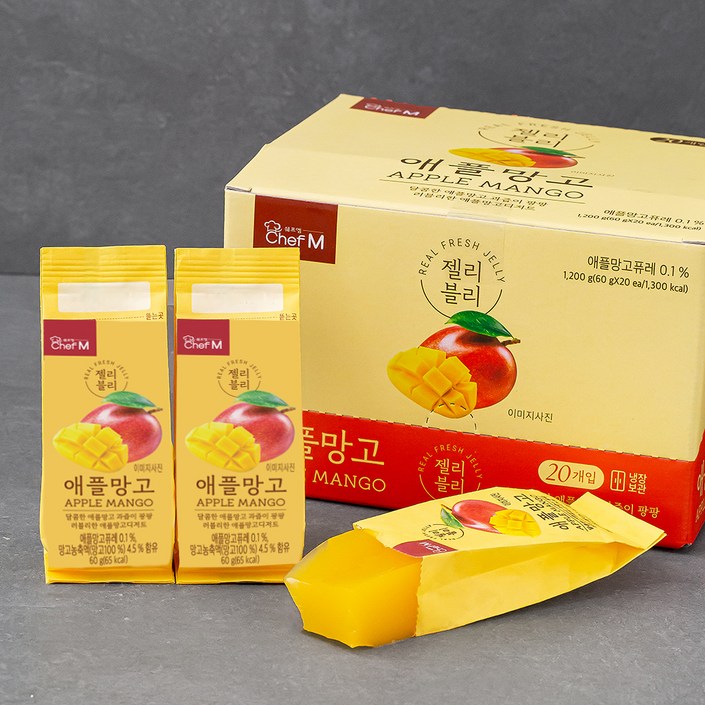 쉐프엠 젤리블리 애플망고 20p 쉐프엠 젤리블리 애플망고 20p