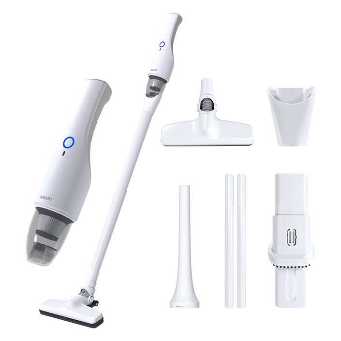 바우아토 프로제트 DC 모터 다용도 미니 무선 핸디 청소기, 화이트, DB0702