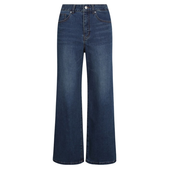 버커루 여성용 와이드 D RAW IV톤 청바지