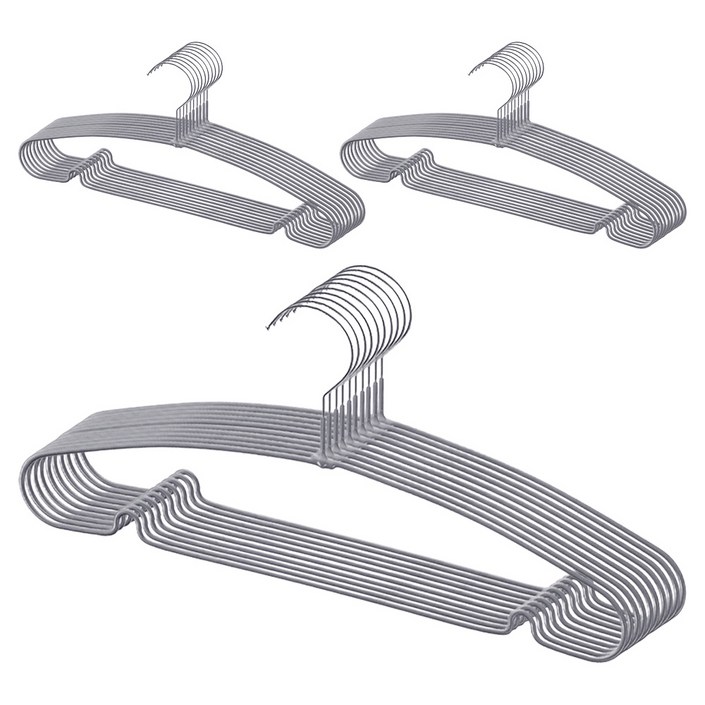 코멧 코팅 논슬립 옷걸이