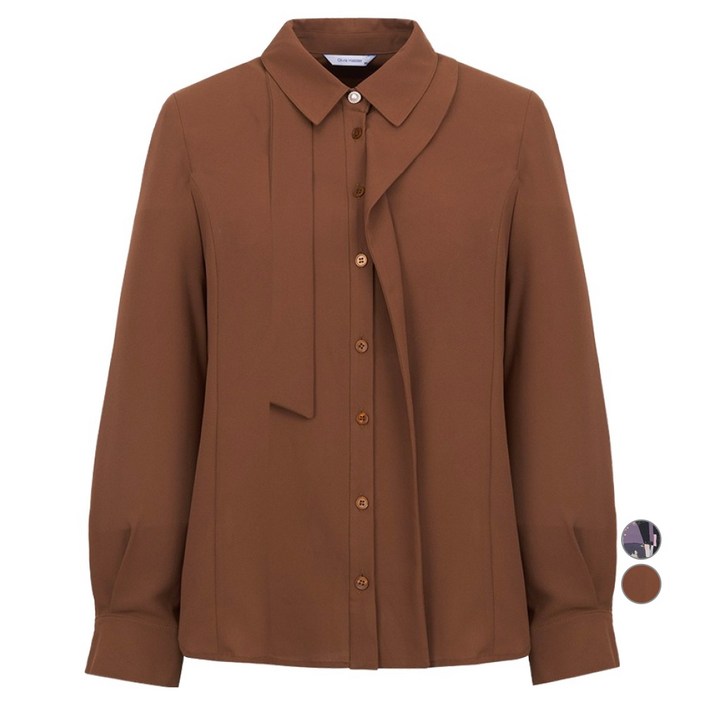 올리비아하슬러 여성용 하슬러 클래식 디자인 블라우스 OHCFBL204