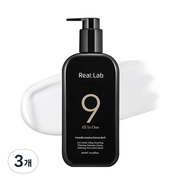 리얼랩 나인 올인원, 300ml, 3개