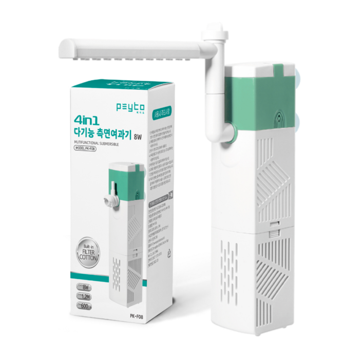 페이토 스마트 4 IN 1 다기능 측면여과기 PKF08, 8W, 1개