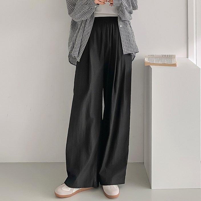 부루앤쥬디 여성용 G바스락주름와이드팬츠 ORFPT502B