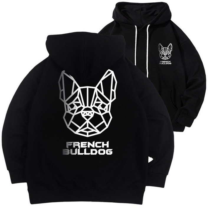 마고MAGO 그라데이션 불독 후드티