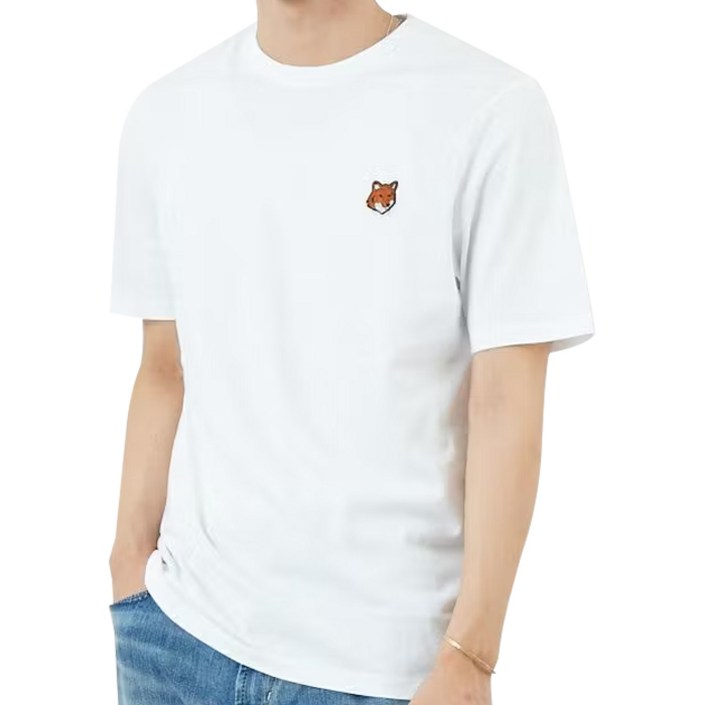 국내당일배송 메종키츠네 25FW 남성 폭스헤드 반팔티 PM00107KJ7026 P100