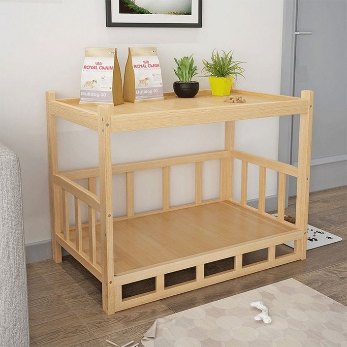 강아지침대 애견하우스 원목 개집 나무침대 반려동물 애견 고양이 침대