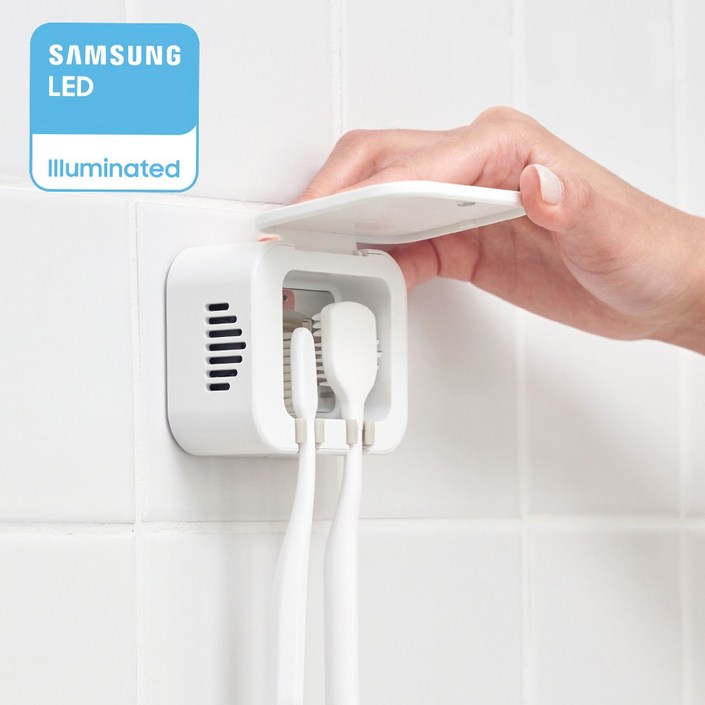 프리쉐 삼성전자 UVC LED 2구 무선 히팅 바람건조 칫솔살균기