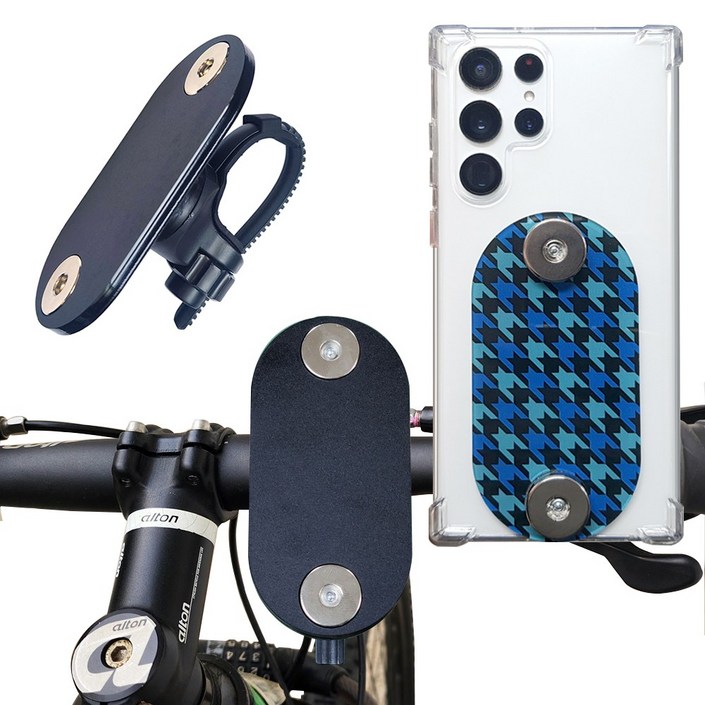 인씨네 가민 클립 자석거치대와 범퍼 젤리케이스 배달대행 오토바이 자전거 킥보드 유모차 화물 카트 바이크