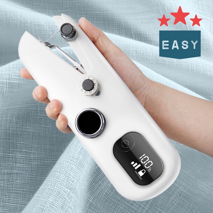 바느질 쉽게하는 방법 미니재봉틀 제봉틀 무선 충전식 KC인증 가정용 휴대용 DIY수선 TS865