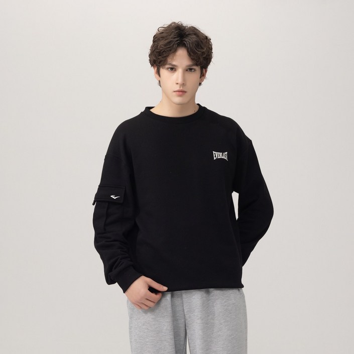 에버라스트 11 남자 맨투맨 카고 긴팔티 미니쭈리 티셔츠