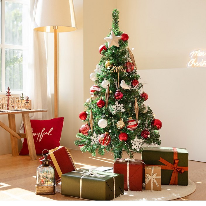 디에스리빙 120cm 크리스마스트리지네전구오너먼트가방 풀세트