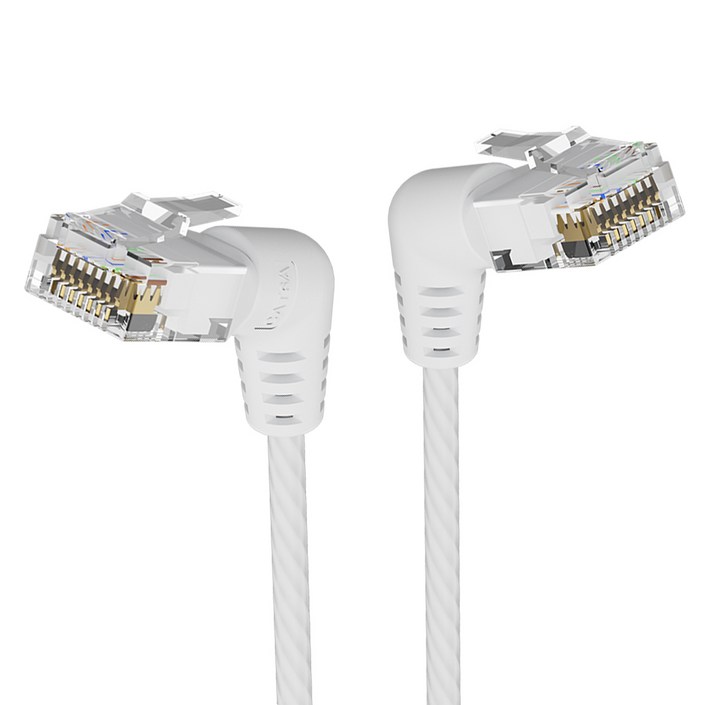 벤션 CAT6A UTP 360도 회전꺽임형 울트라슬림 초고속 기가 랜선 화이트, IBOW, 5m, 1개