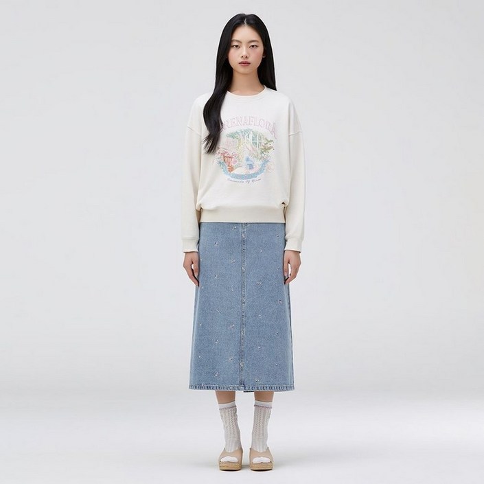 여성러블리 무드 스웻셔츠 T262MST131W