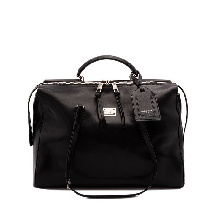 돌체앤가바나 비토리아 레더 지퍼 탑 여행용 캐리어